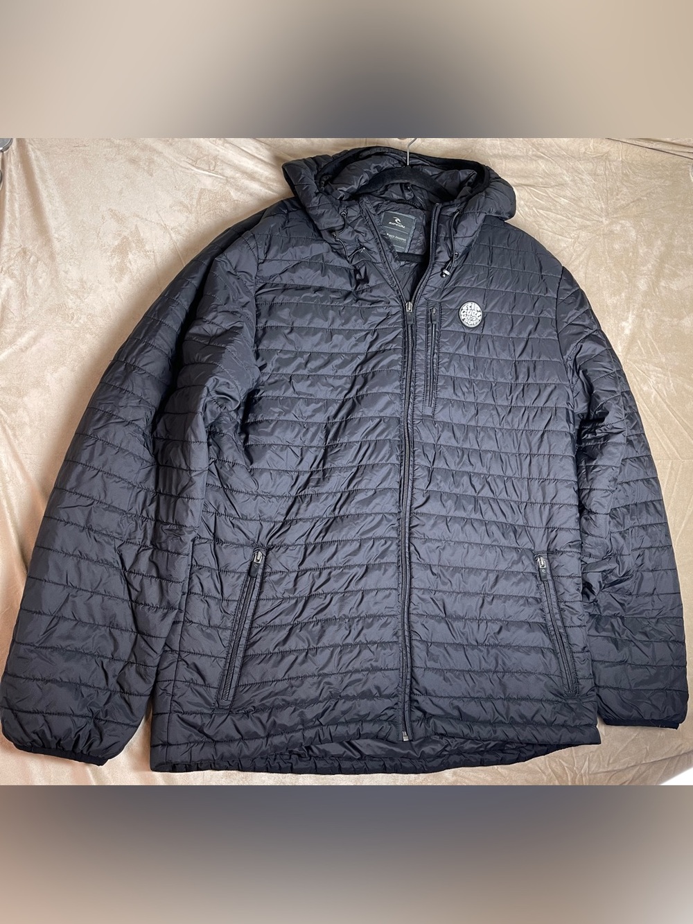 Mens Rip Curl Melting Anti-Series Jacket black sixe XXL lightweight‎ quilted
